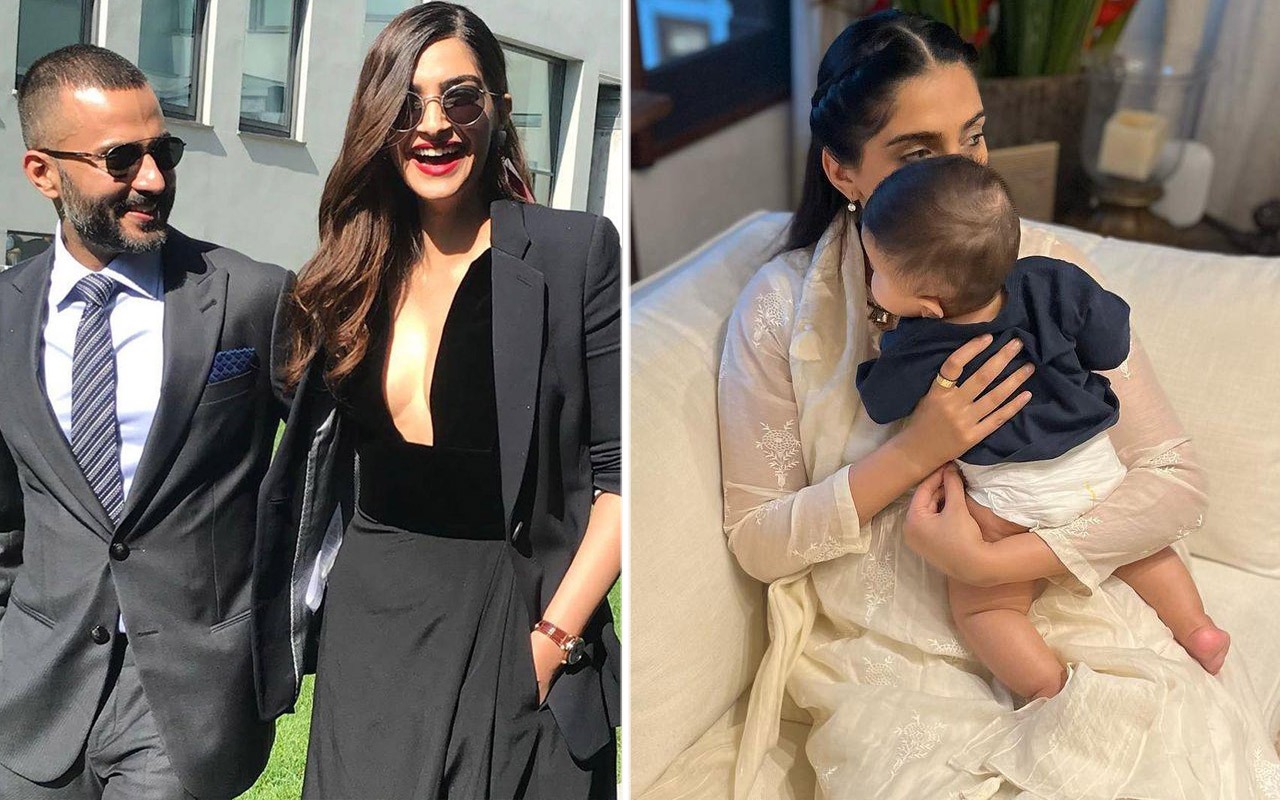 Anand Ahuja shares adorable video of Sonam Kapoor playing with Son Vayu : Bollywood News