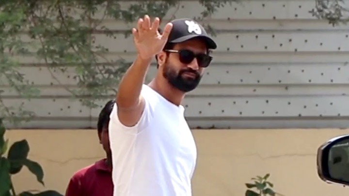 Vicky Kaushal sports a cap with a casual look