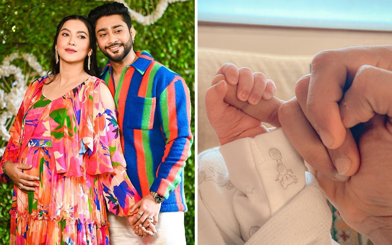 Zaid Darbar posts adorable picture of newborn son; sends love to Gauahar Khan on Mother's Day