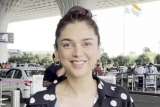 Aditi Rao Hydari sports black polka dot co-ords at the airport
