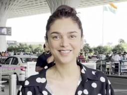 Aditi Rao Hydari sports black polka dot co-ords at the airport