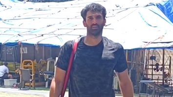 Aditya Roy Kapur greets paps as he gets clicked post workout session