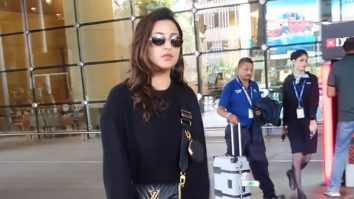 Black is the way to go for Parineeti Chopra when it comes to airport looks