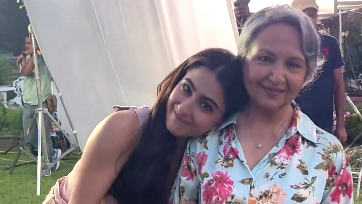 It’s a special day for Sara Ali Khan as she shoots with grandma Sharmila Tagore
