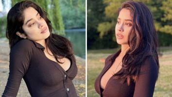 Janhvi Kapoor is a radiant vision in black, embracing the golden hour’s glow