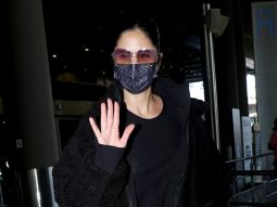 Katrina Kaif is all masked up in a black airport look