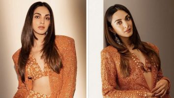 Kiara Advani shimmers and shines in stunning Rs 1.85 lakh orange embroidered jacket & gharara set by Arpita Mehta for the promotions of Satyaprem Ki Katha