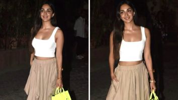 Kiara Advani’s muted outfit gets a fluorescent pop of colour with her Rs 2.14 Lakh Ysl handbag