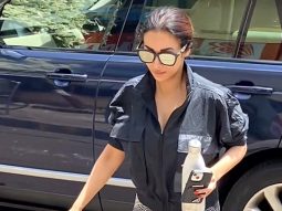 Malaika Arora poses for paps as she gets clicked for her workout session