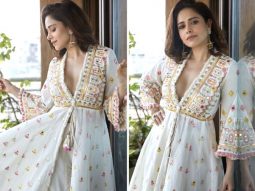 Nushratt Bharuccha’s summer wardrobe includes a jacket-style kurta and skirt set worth ₹38k and we can’t quit swooning over it