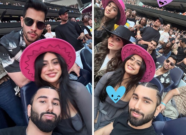 Nysa Devgn attends a Beyonce concert in London with friend Orry Awatramani, Kanika Kapoor, and others