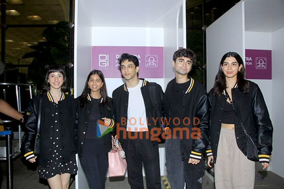 photos agastya nanda suhana khan khushi kapoor and others snapped at the airport 3