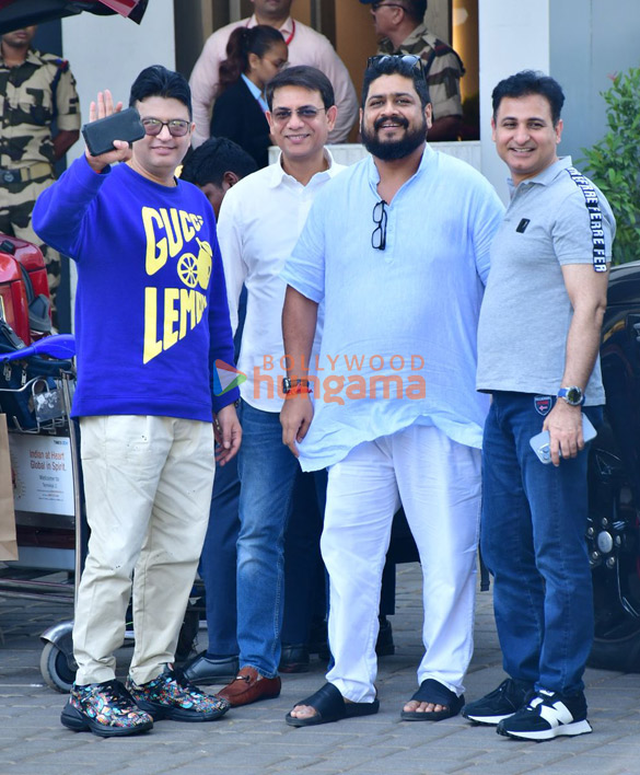 Photos: Bhushan Kumar, Om Raut and others snapped at Kalina airport Photos: Bhushan Kumar, Om Raut and others snapped at Kalina airport