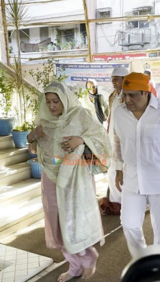 Photos: Govinda snapped with his wife at Late Gufi Paintal’s prayer meet