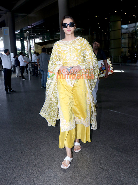 Photos: Kriti Sanon, Sunny Singh Nijjar and Ektaa R Kapoor snapped at the airport