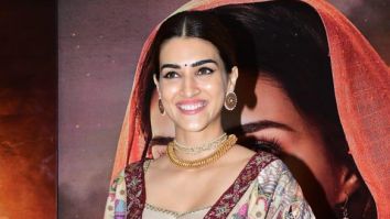 Photos: Kriti Sanon snapped promoting her film Adipurush