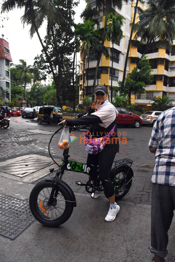 photos neha dhupia spotted cycling with husband in bandra 4