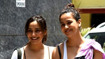 Photos: Neha Sharma and Aisha Sharma snapped outside the gym in Bandra