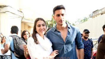 Photos: Sara Ali Khan and Ibrahim Ali Khan snapped outside Juhu PVR