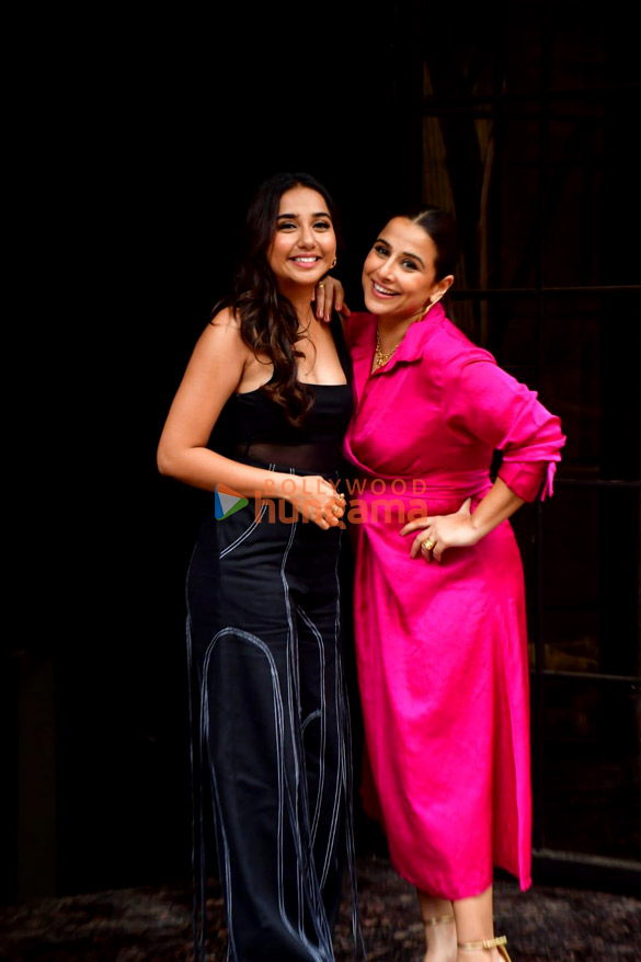 Photos Vidya Balan And Prajakta Koli Snapped Promoting Neeyat