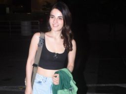 Radhika Madan greets paps with a cheerful smile at the airport