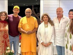 Hrithik Roshan and Rakesh Roshan play host to motivational speaker Gaur Gopal Das at their Mumbai residence; see pictures