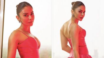 Rakul Preet Singh steals the spotlight in a mesmerizing strappy gown by Gauri and Nainika, epitomizing elegance and grace