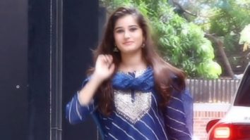 Rasha Thadani looks pretty dressed in a blue salwar