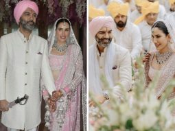 Sonnalli Seygall glows in blush pink saree and emeralds, embracing eternal love on her wedding Day