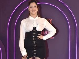 Tamannaah Bhatia in white shirt and black panelled skirt at the premiere of Lust Stories 2 is worthy of all our attention
