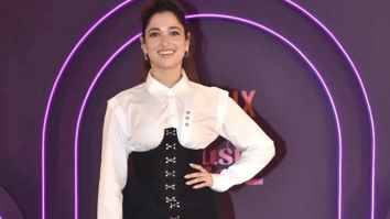 Tamannaah Bhatia in white shirt and black panelled skirt at the premiere of Lust Stories 2 is worthy of all our attention