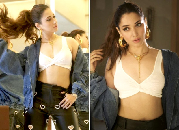 Tamanna Real Sex Videos Hd - Tamannaah Bhatia looks effortlessly chic and edgy, stealing hearts in black  pants, white ribbed bralette, and denim jacket for Jee Karda promotions :  Bollywood News - Bollywood Hungama