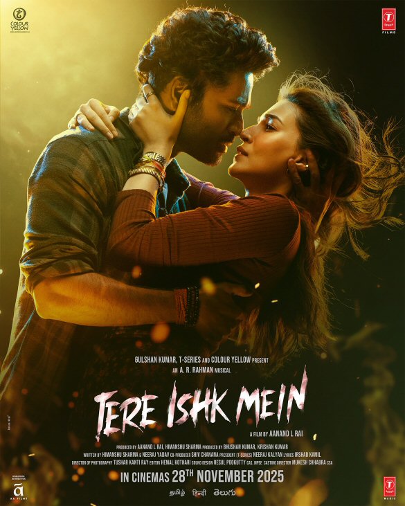 Tere Ishk Mein Movie: Review | Release Date (2025) | Songs | Music | Images | Official Trailers | Videos | Photos | News