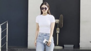 Vaani Kapoor poses for paps in white t-shirt and denims