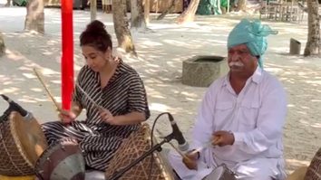 Vidya Balan enjoys her time learning a new music instrument