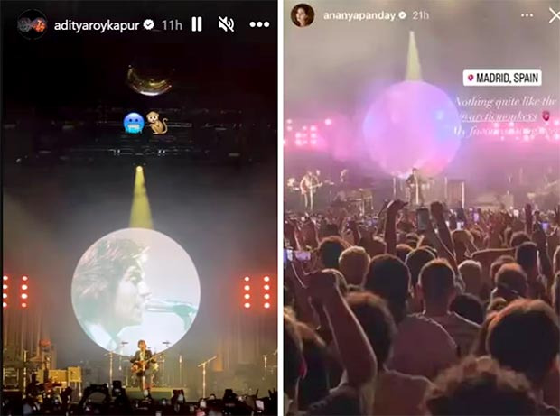 Aditya Roy Kapur and Ananya Panday spark dating rumours; share concert snaps from Spain