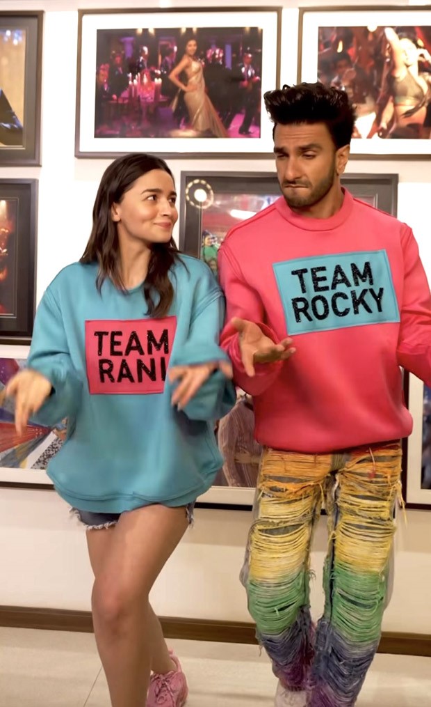 Alia Bhatt and Ranveer Singh ignite the dance floor with their latest song, ‘What Jhumka’ in colour-blocked pullovers