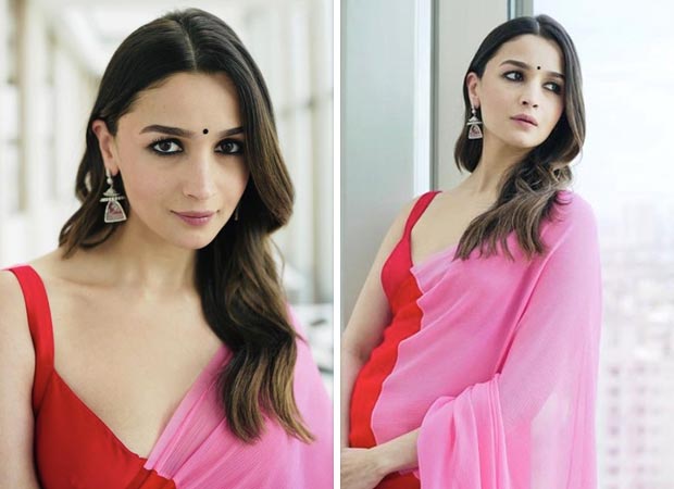 Alia Bhatt wore a rani pink chiffon sari that carries a whole new