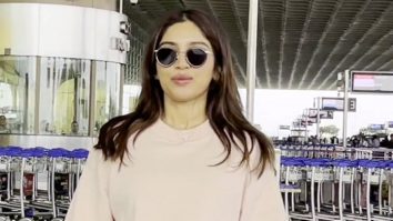 Bhumi Pednekar clicked in a hurry at the airport as she reaches late for her flight