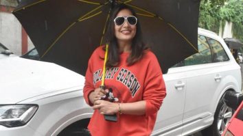 Bipasha Basu gets clicked in red co-ords as she steps out in the city