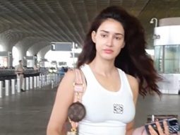 Disha Patani looks cute as she smiles for paps at the airport