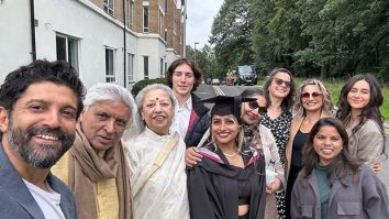 Farhan Akhtar shares family photo featuring ex-wife Adhuna Bhabani at daughter Shakya’s convocation; check post here
