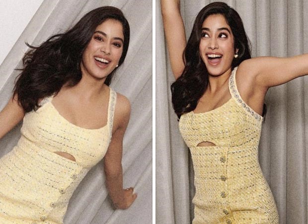 Janhvi Kapoor dazzles in a yellow diamante mini dress radiating glamour Bawaal Promotions : Bollywood News – Bollywood Hungama