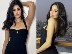 Janhvi Kapoor in a classy black bodycon dress for the promotions of Bawaal proves that she is a certified stunner