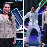 Karisma Kapoor dances on stage with contestants on the sets of India’s Best Dancer 3