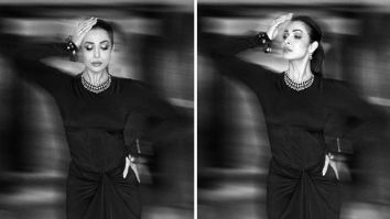 Malaika Arora takes the fashion world by storm in her fierce black corset top and knotted skirt from Aprita Mehta worth Rs.42,000