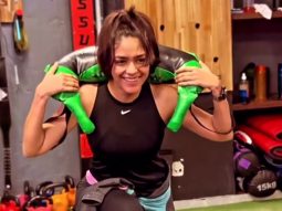 Mrunal Thakur shares a glimpse of her rigorous training as she hits the gym