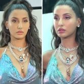 Nora Fatehi in a shiny chainmail top and inside out denim jeans is breaking  fashion boundaries : Bollywood News - Bollywood Hungama
