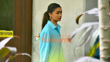 Photos: Alia Bhatt arrives at a dubbing studio