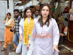Photos: Bhumi Pednekar and Samiksha Pednekar visit Siddhivinayak Temple